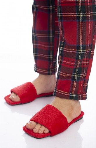 Red Woman home slippers 1001T-03