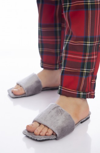 Gray Woman home slippers 1001T-05
