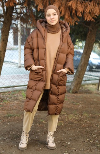 Dark Tan Winter Coat 7001-07