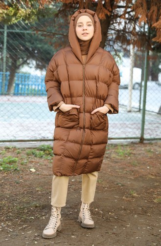 Dark Tan Winter Coat 7001-07