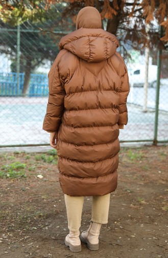 Dark Tan Winter Coat 7001-07