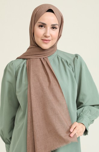 Polo Craft Desenli Pamuklu Şal 695-102 Koyu Vizon