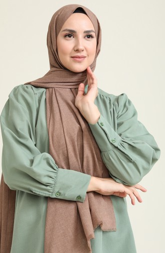 Polo Craft Desenli Pamuklu Şal 695-102 Koyu Vizon