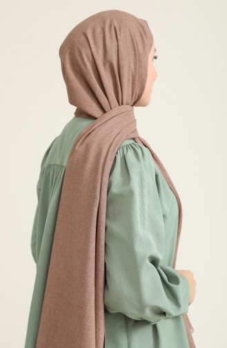 Polo Craft Desenli Pamuklu Şal 695-102 Koyu Vizon