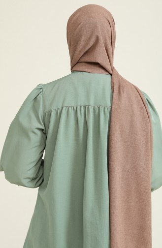 Polo Craft Desenli Pamuklu Şal 695-102 Koyu Vizon
