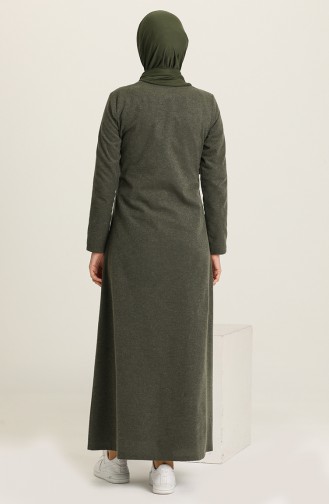 Khaki Abaya 3074-02