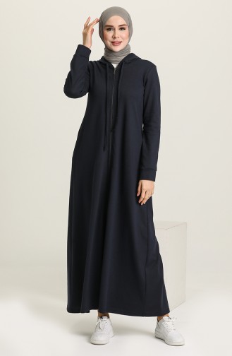 Dunkelblau Abayas 3337-02