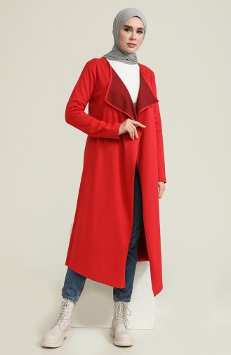 Rot Strickjacke 3136-15