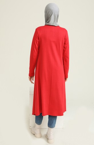 Rot Strickjacke 3136-15