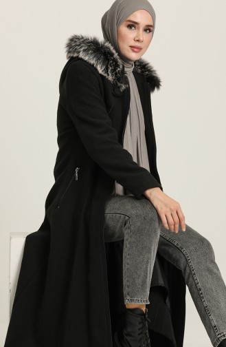 Hooded Coat 711930-01 Black 711930-01