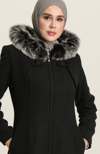 Hooded Coat 711930-01 Black 711930-01