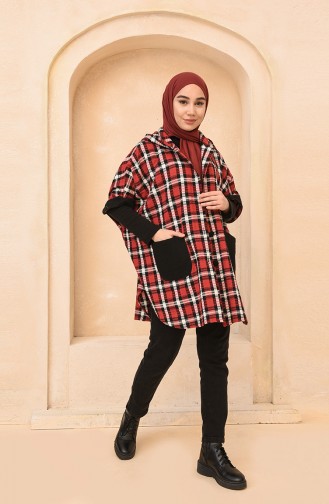 Claret red Poncho 4010-02