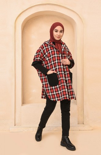 Claret Red Poncho 4010-02