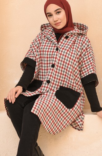 Claret red Poncho 4010D-02