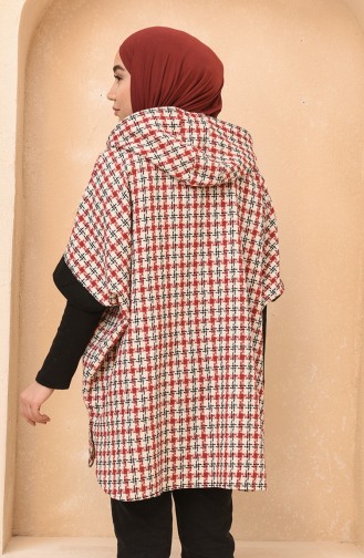 Claret red Poncho 4010D-02