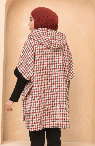 Claret Red Poncho 4010D-02