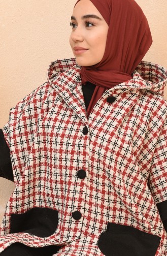Claret red Poncho 4010D-02
