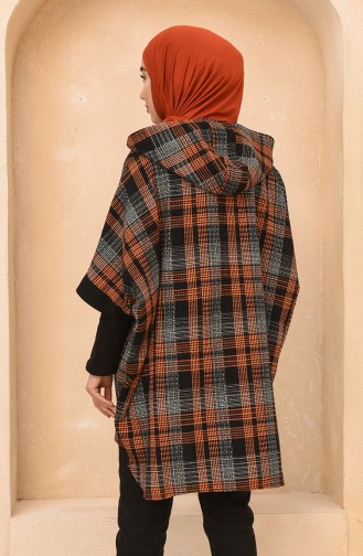 Brick Red Poncho 4010E-02