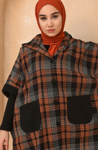 Brick Red Poncho 4010E-02