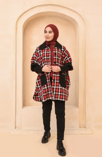 Claret Red Poncho 4011-02