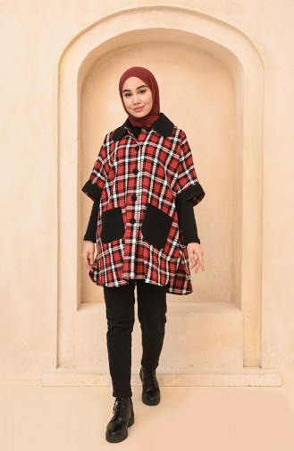 Claret Red Poncho 4011-02