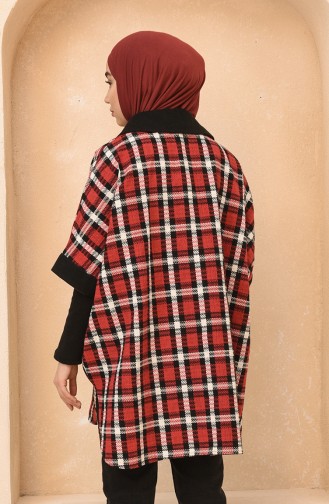 Bebe Yaka Ekose Desenli Panço 4011-02 Bordo