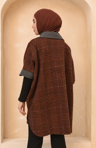 Brick Red Poncho 4011B-02