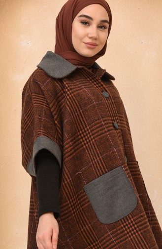 Brick Red Poncho 4011B-02