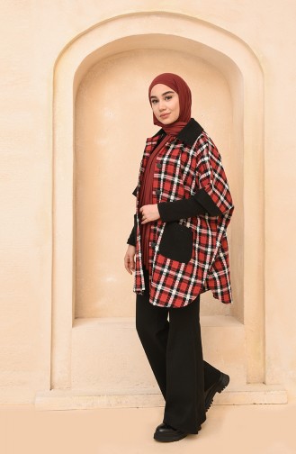 Claret Red Poncho 4012-02