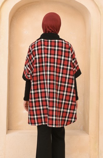 Claret red Poncho 4012-02