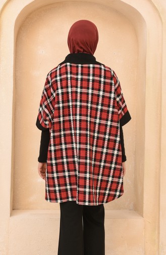 Weinrot Poncho 4012-02