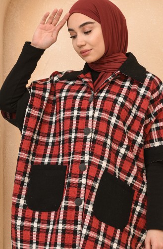 Claret Red Poncho 4012-02