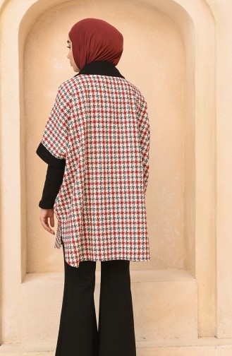 Claret red Poncho 4012D-02