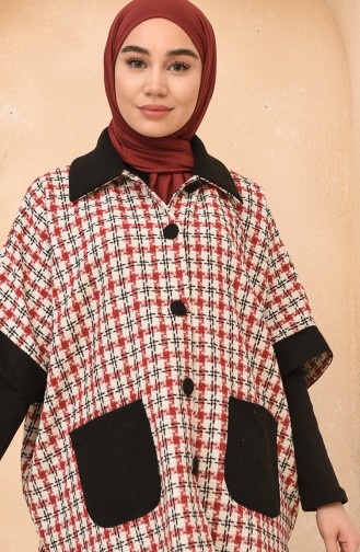 Claret red Poncho 4012D-02