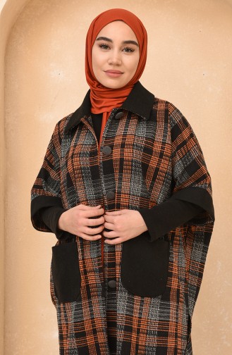 Brick Red Poncho 4012F-01