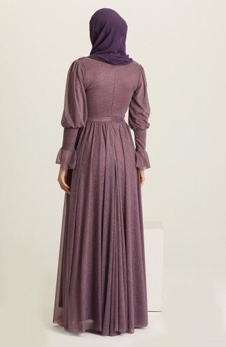 Beige-Rose Hijab-Abendkleider 5367-22