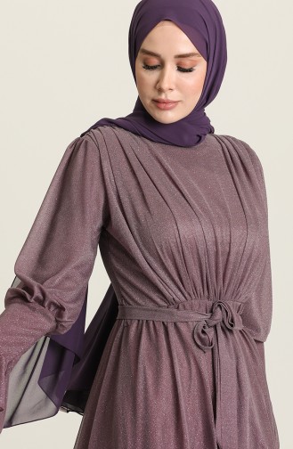 Beige-Rose Hijab-Abendkleider 5367-22