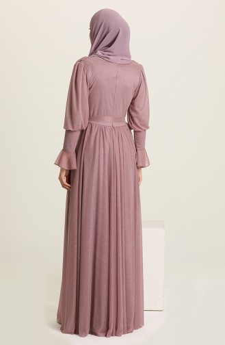 Light Lilac Hijab Evening Dress 5367-24