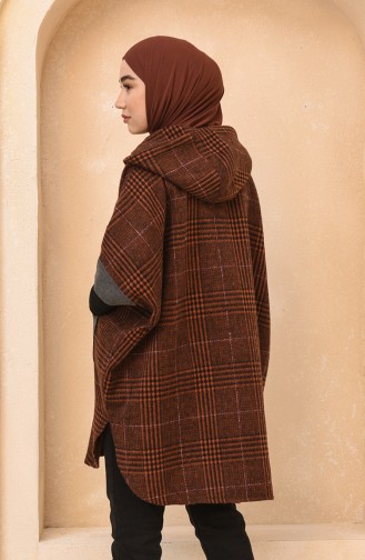 Brick Red Poncho 4010B-01