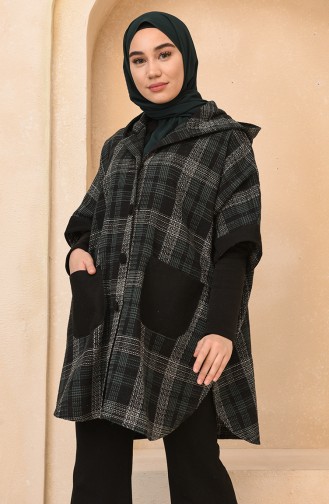 Smaragdgrün Poncho 4010C-02