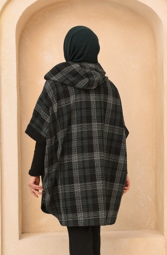 Smaragdgrün Poncho 4010C-02