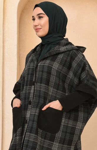 Smaragdgrün Poncho 4010C-02