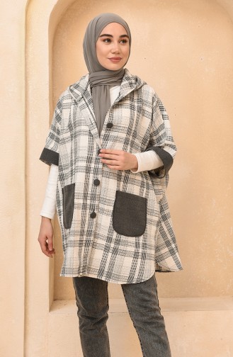 Ecru Poncho 4010E-01