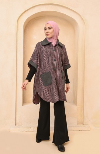 Dusty Rose Poncho 4011B-01