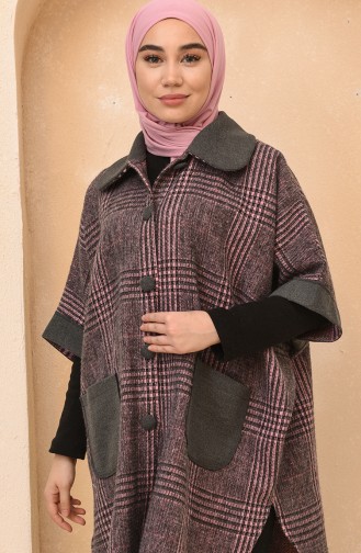 Dusty Rose Poncho 4011B-01