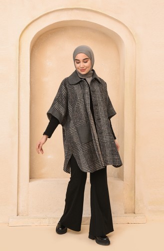 Gray Poncho 4011B-03