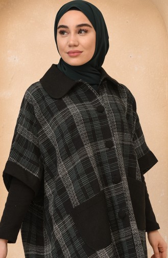 Smaragdgrün Poncho 4011C-02