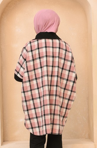 Beige-Rose Poncho 4012-01