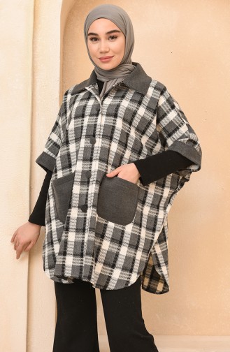 Gray Poncho 4012-03