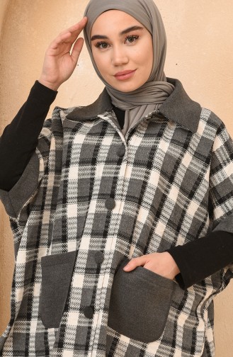 Gray Poncho 4012-03